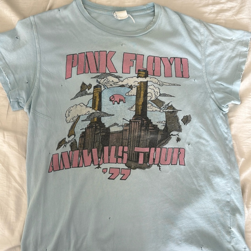 Madeworn Pink Floyd Distressed Band Tee, sz XS
